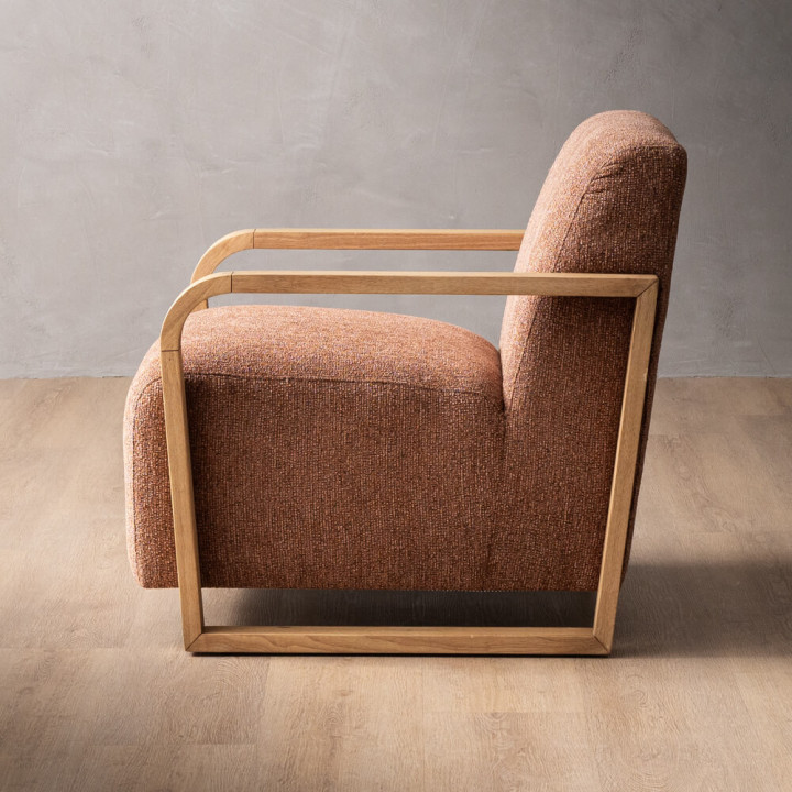 Demo - Canyon Fabric Armchair - Stoneweave Rust - 4