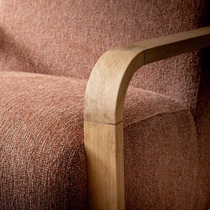 Demo - Canyon Fabric Armchair - Stoneweave Rust - 6