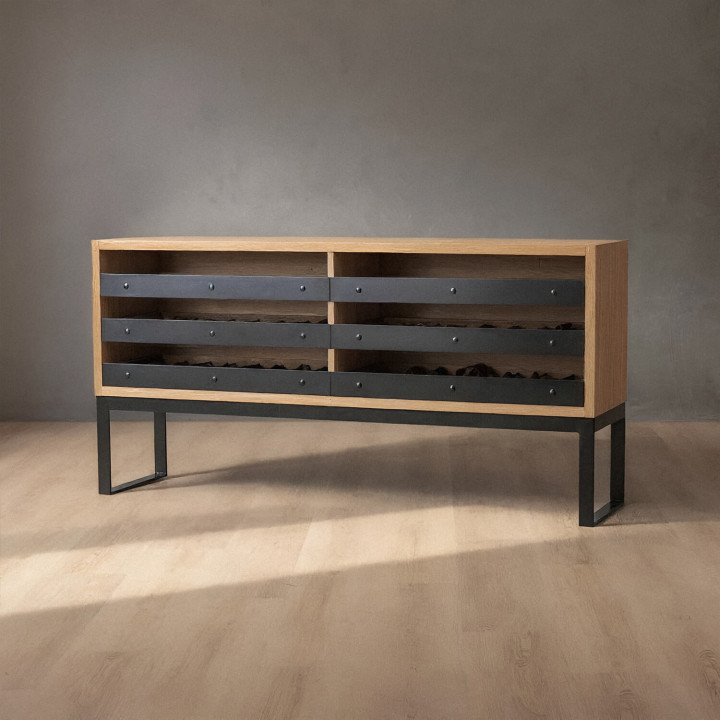 Large Sahara Wine Rack - Oak - 2