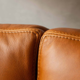 Douglas 3-Seater Leather Couch - Ginger - 6