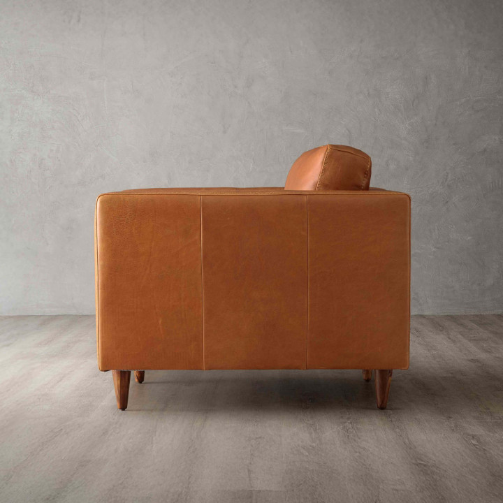Glenhaven Leather Armchair - Tan - 5