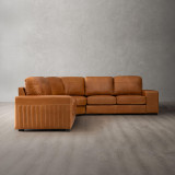 Harbormere Modular Leather Corner Couch - Tan - 1