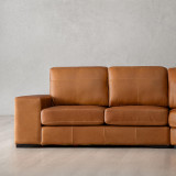 Harbormere Modular Leather Corner Couch - Tan - 5