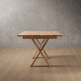 2.1m Cross Leg Dining Table - Oak (1.0m Wide) - 7