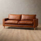 Hamlet 3-Seater Leather Couch - Butterscotch - 3