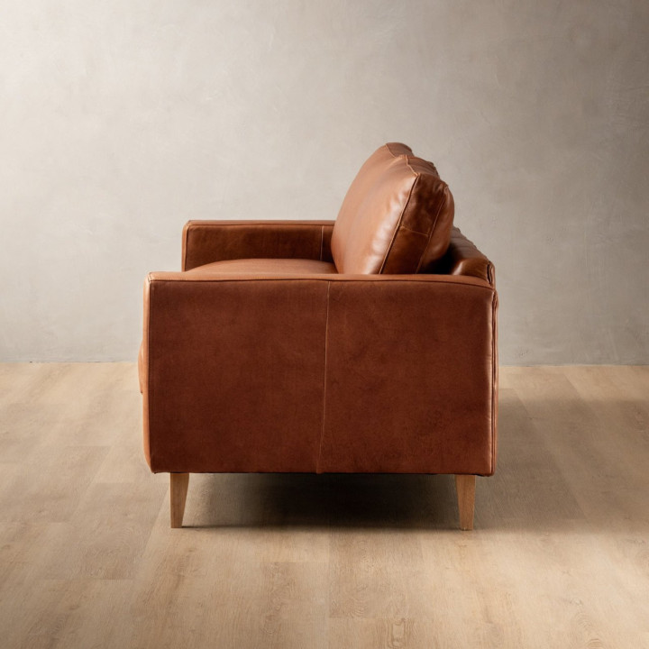 Hamlet 3-Seater Leather Couch - Butterscotch - 4