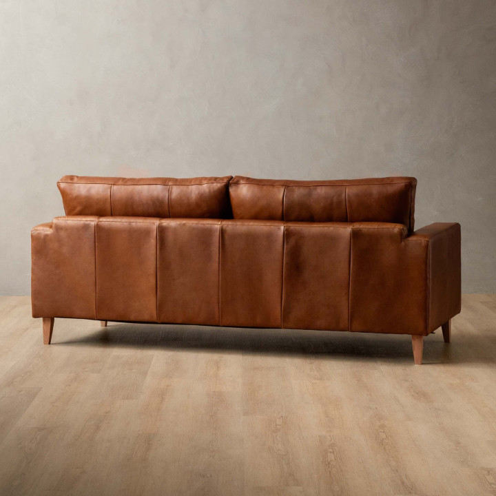 Hamlet 3-Seater Leather Couch - Butterscotch - 5