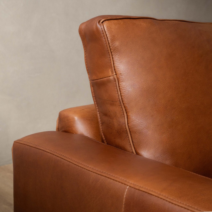 Hamlet 3-Seater Leather Couch - Butterscotch - 6