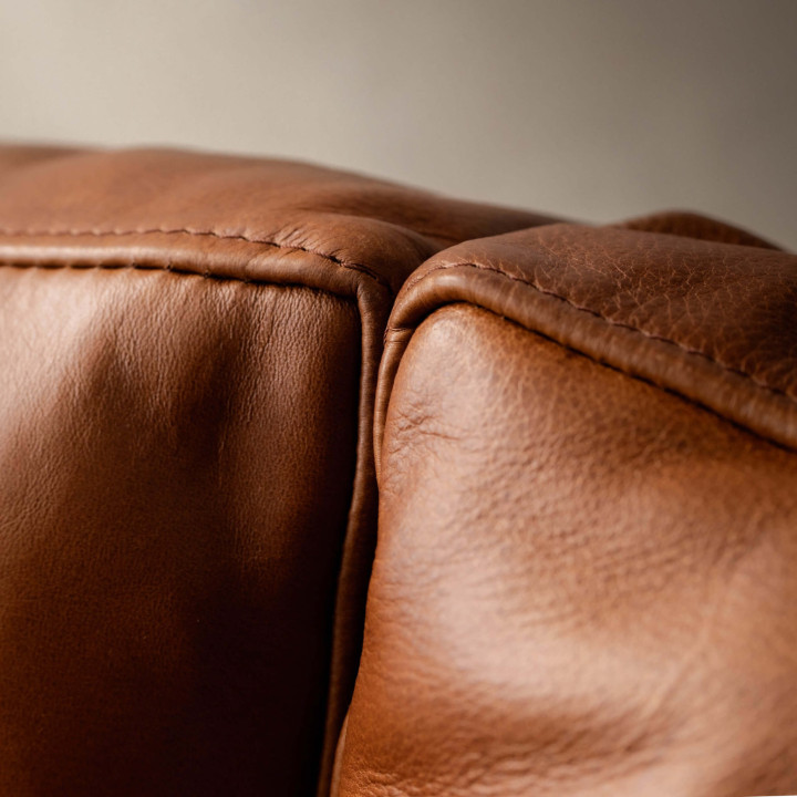 Hamlet 3-Seater Leather Couch - Butterscotch - 7