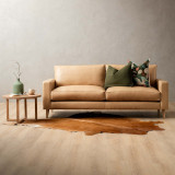Hamlet 3-Seater Leather Couch - Desert - 2