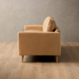 Hamlet 3-Seater Leather Couch - Desert - 4