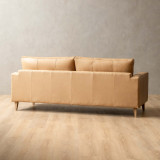Hamlet 3-Seater Leather Couch - Desert - 5