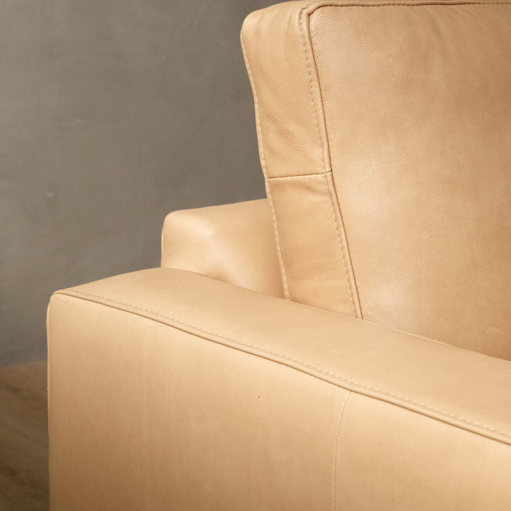 Hamlet 3-Seater Leather Couch - Desert - 7