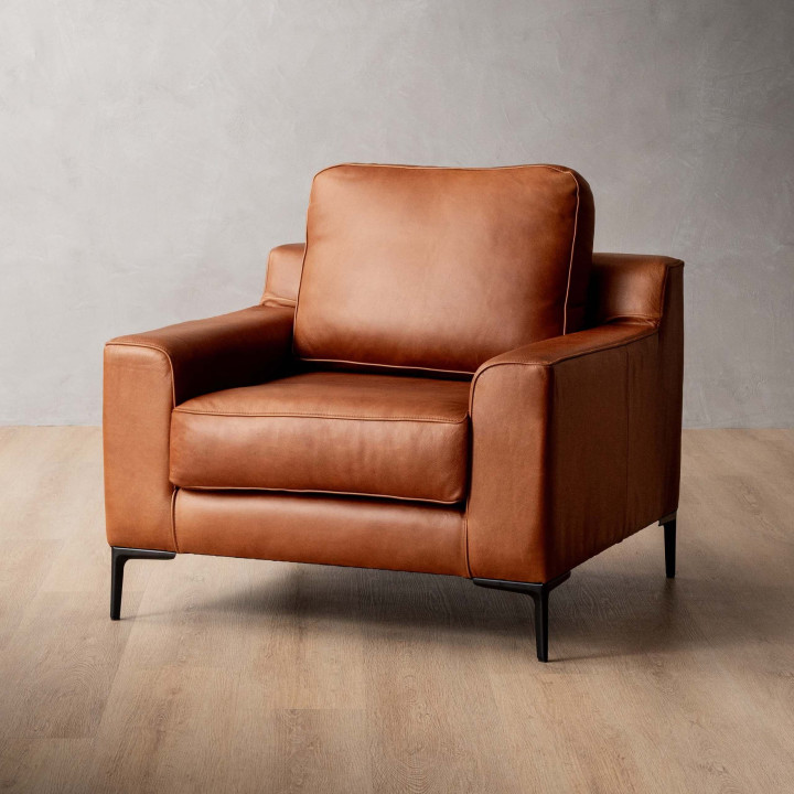 Tulbagh Leather Armchair - Butterscotch - 1