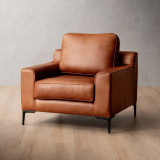 Tulbagh Leather Armchair - Butterscotch - 1