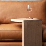 C-Shape Side Arm Table - Oak - 3