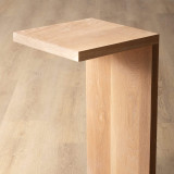 C-Shape Side Arm Table - Oak - 5
