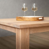 2.1m Linear Dining Table - Oak (1.0m Width) - 3