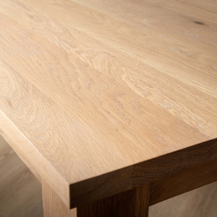 2.1m Linear Dining Table - Oak (1.0m Width) - 6