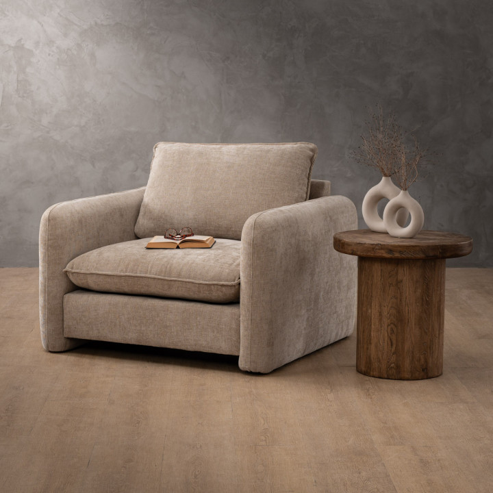 Mokoro Fabric Armchair - Sand Wave - 3