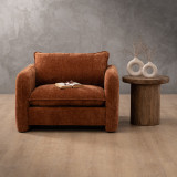 Mokoro Fabric Armchair - Rust Wave - 2