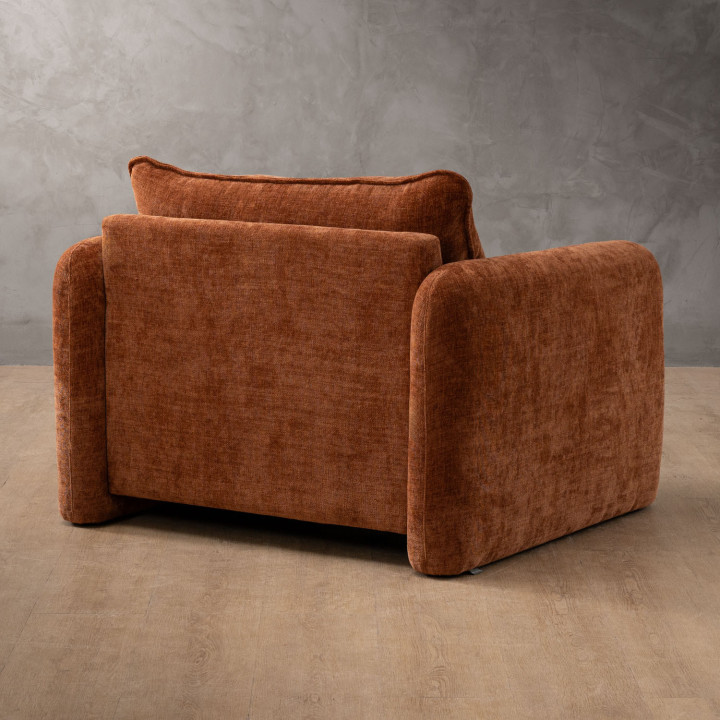 Mokoro Fabric Armchair - Rust Wave - 6
