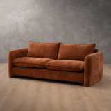Mokoro 3-Seater Fabric Couch - Rust Wave - 5