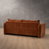 Mokoro 3-Seater Fabric Couch - Rust Wave - 6