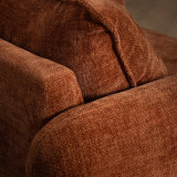 Mokoro 3-Seater Fabric Couch - Rust Wave - 7