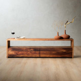 Linear TV Unit - 1.8m - Blackwood - 2