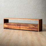 Linear TV Unit - 1.8m - Blackwood - 3