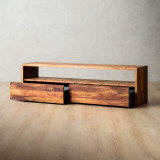 Linear TV Unit - 1.8m - Blackwood - 4
