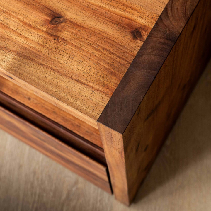 Linear TV Unit - 1.8m - Blackwood - 7