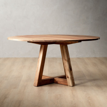 1.5m Namib Round Dining Table - Blackwood - 1
