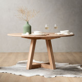 1.5m Namib Round Dining Table - Oak - 2