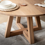1.5m Namib Round Dining Table - Oak - 3