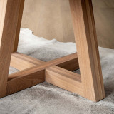 1.5m Namib Round Dining Table - Oak - 4