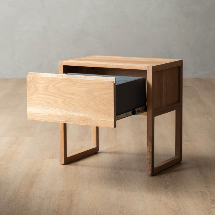 Demo - Swazi Bedside Table Large - Oak - 3