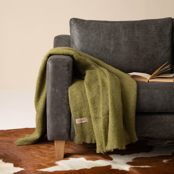 Lusso Mohair Throw - Earthspun - 3