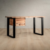 1.4m Sahara Study Desk With Drawers Right - Blackwood - 4