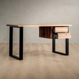 1.4m Sahara Study Desk With Drawers Right - Blackwood - 5