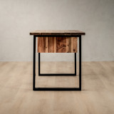1.4m Sahara Study Desk With Drawers Right - Blackwood - 7