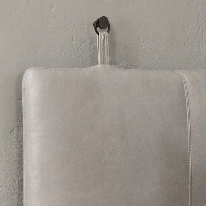 Carolina Queen Leather Headboard - Grey - 6
