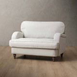 Chenavé Fabric Loveseat - Pearl - 1