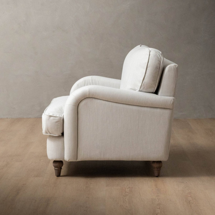 Chenavé Fabric Loveseat - Pearl - 5