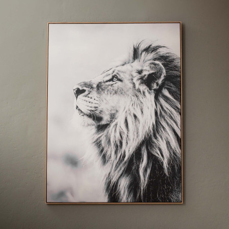 The Watchful King Framed Canvas - 1