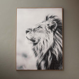The Watchful King Framed Canvas - 1