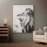 The Watchful King Framed Canvas - 2