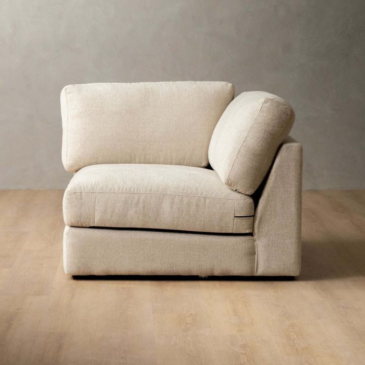 Windermere Modular Couch Corner Wedge - Latté - 2