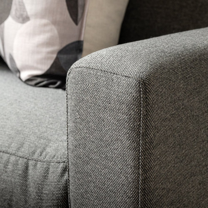 Hamlet 3-Seater Fabric Couch - Falcon Grey - 3